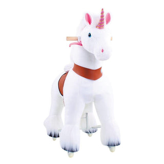 Model U Unicorn Ride-On Toy Age 3-5 White | Plushie Depot