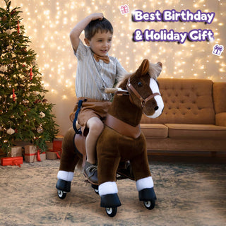 Model U® Ride On Horse Toy Age 3-4 Chocolate