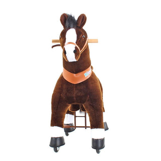 Model U Ride On Horse Toy Age 3-5 Chocolate | Plushie Depot