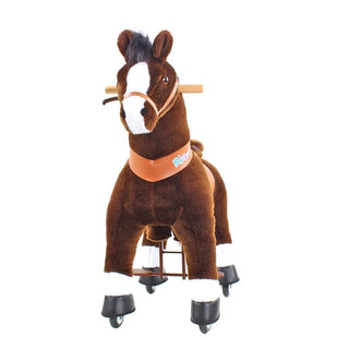 Model U Ride On Horse Toy Age 3-5 Chocolate | Plushie Depot