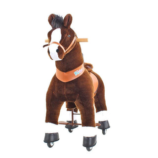 Model U Ride On Horse Toy Age 3-5 Chocolate | Plushie Depot