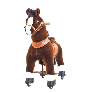 Model U Ride On Horse Toy Age 3-5 Chocolate | Plushie Depot