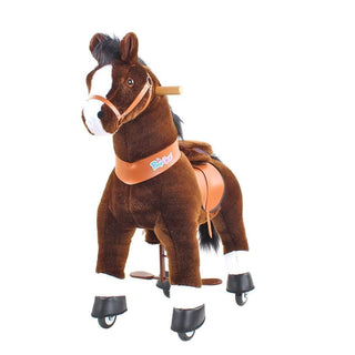 Model U Ride On Horse Toy Age 3-5 Chocolate | Plushie Depot