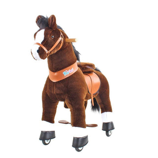 Model U Ride On Horse Toy Age 3-5 Chocolate | Plushie Depot