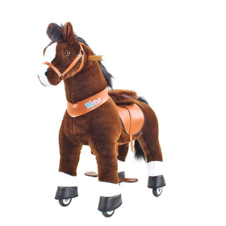 Model U Ride On Horse Toy Age 3-5 Chocolate | Plushie Depot