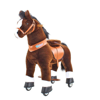 Model U Ride On Horse Toy Age 3-5 Chocolate | Plushie Depot