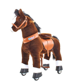 Model U Ride On Horse Toy Age 3-5 Chocolate | Plushie Depot