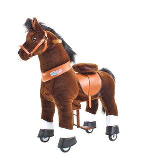 Model U Ride On Horse Toy Age 3-5 Chocolate | Plushie Depot