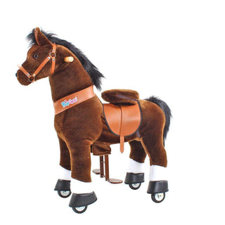 Model U Ride On Horse Toy Age 3-5 Chocolate | Plushie Depot