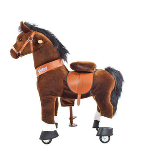 Model U Ride On Horse Toy Age 3-5 Chocolate | Plushie Depot