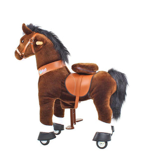 Model U Ride On Horse Toy Age 3-5 Chocolate | Plushie Depot