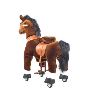 Model U Ride On Horse Toy Age 3-5 Chocolate | Plushie Depot