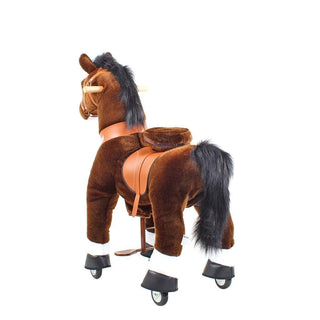 Model U Ride On Horse Toy Age 3-5 Chocolate | Plushie Depot