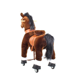 Model U Ride On Horse Toy Age 3-5 Chocolate | Plushie Depot