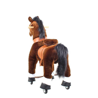 Model U Ride On Horse Toy Age 3-5 Chocolate | Plushie Depot