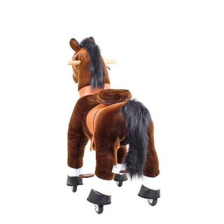 Model U Ride On Horse Toy Age 3-5 Chocolate | Plushie Depot