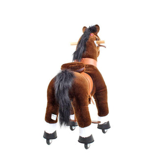 Model U Ride On Horse Toy Age 3-5 Chocolate | Plushie Depot