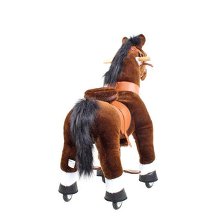 Model U Ride On Horse Toy Age 3-5 Chocolate | Plushie Depot