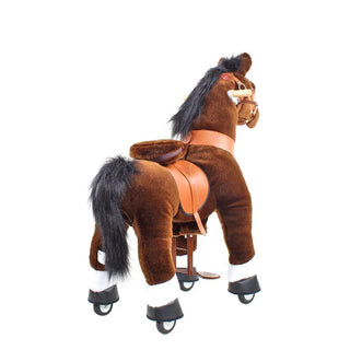 Model U Ride On Horse Toy Age 3-5 Chocolate | Plushie Depot