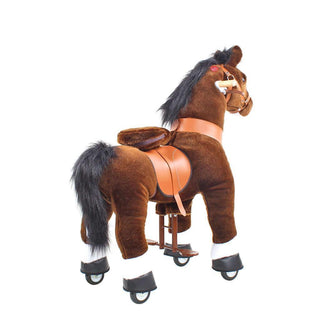 Model U Ride On Horse Toy Age 3-5 Chocolate | Plushie Depot