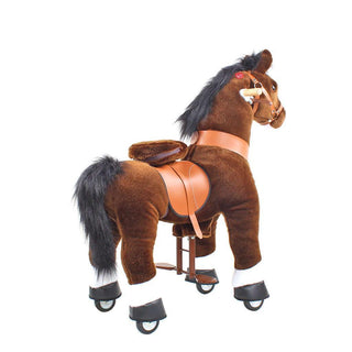 Model U Ride On Horse Toy Age 3-5 Chocolate | Plushie Depot