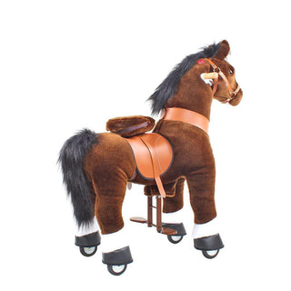 Model U Ride On Horse Toy Age 3-5 Chocolate | Plushie Depot