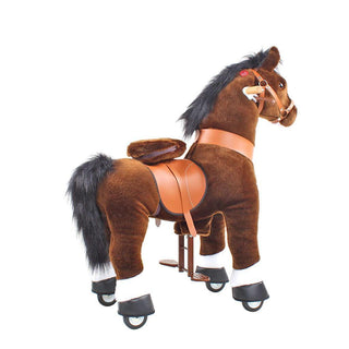 Model U Ride On Horse Toy Age 3-5 Chocolate | Plushie Depot