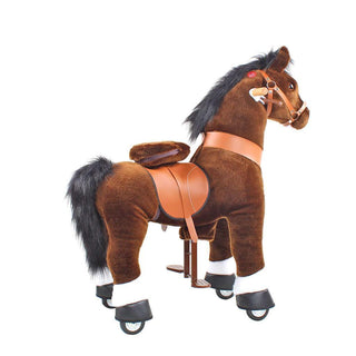 Model U Ride On Horse Toy Age 3-5 Chocolate | Plushie Depot