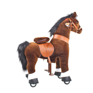 Model U Ride On Horse Toy Age 3-5 Chocolate | Plushie Depot