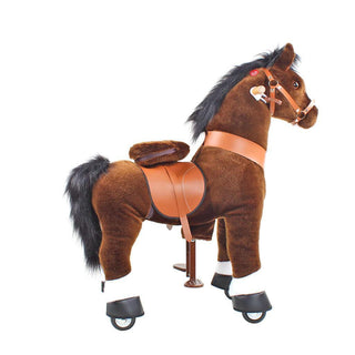 Model U Ride On Horse Toy Age 3-5 Chocolate | Plushie Depot