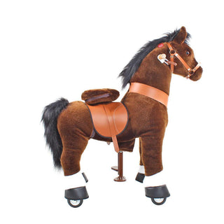 Model U Ride On Horse Toy Age 3-5 Chocolate | Plushie Depot