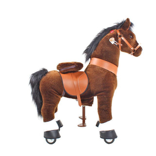 Model U Ride On Horse Toy Age 3-5 Chocolate | Plushie Depot