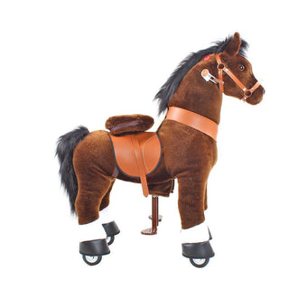 Model U Ride On Horse Toy Age 3-5 Chocolate | Plushie Depot