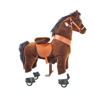 Model U Ride On Horse Toy Age 3-5 Chocolate | Plushie Depot