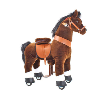 Model U Ride On Horse Toy Age 3-5 Chocolate | Plushie Depot