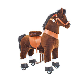 Model U Ride On Horse Toy Age 3-5 Chocolate | Plushie Depot