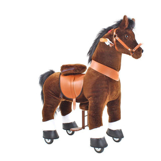 Model U Ride On Horse Toy Age 3-5 Chocolate | Plushie Depot