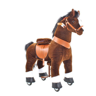 Model U Ride On Horse Toy Age 3-5 Chocolate | Plushie Depot