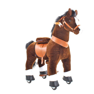 Model U Ride On Horse Toy Age 3-5 Chocolate | Plushie Depot