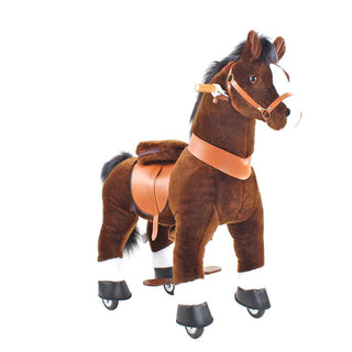 Model U Ride On Horse Toy Age 3-5 Chocolate | Plushie Depot