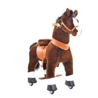 Model U Ride On Horse Toy Age 3-5 Chocolate | Plushie Depot