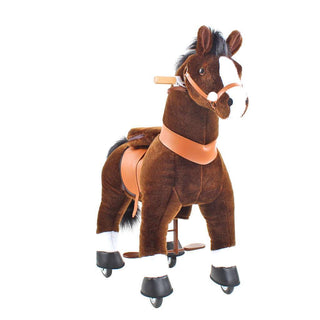 Model U Ride On Horse Toy Age 3-5 Chocolate | Plushie Depot