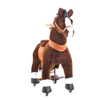 Model U Ride On Horse Toy Age 3-5 Chocolate | Plushie Depot