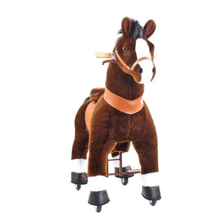 Model U Ride On Horse Toy Age 3-5 Chocolate | Plushie Depot