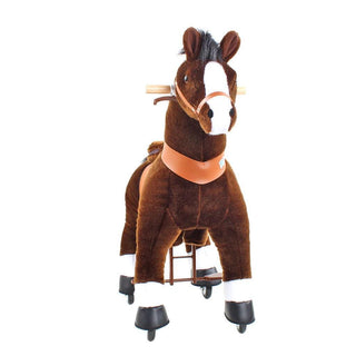 Model U Ride On Horse Toy Age 3-5 Chocolate | Plushie Depot