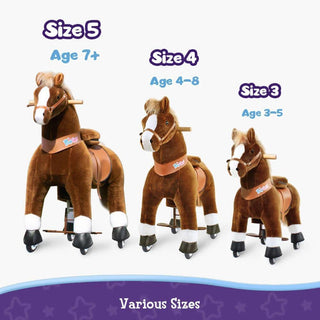 Model U Ride-On Pony Age 3-5 Brown | Plushie Depot