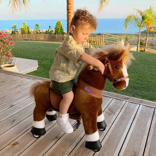 Model U Ride-On Pony Age 3-5 Brown | Plushie Depot