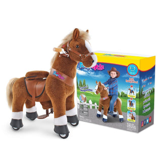 Model U Ride-On Pony Age 3-5 Brown | Plushie Depot