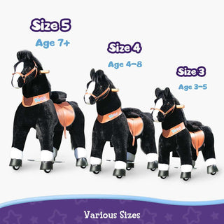 Model U Horse Toy Age 3-5 Black | Plushie Depot