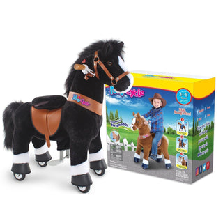 Model U Horse Toy Age 3-5 Black | Plushie Depot